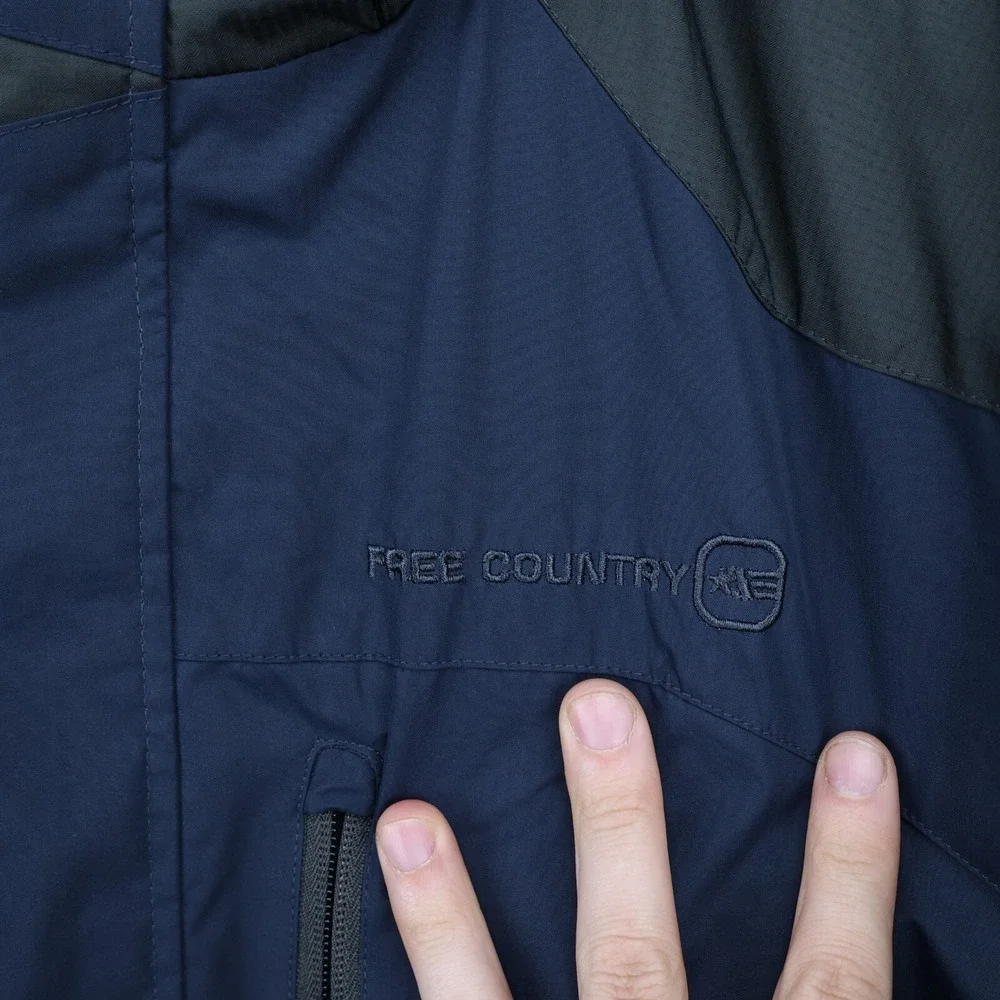 Free Country‎ Lined Fleece Collared Windbreaker Men Jacket Size XL Multicolor